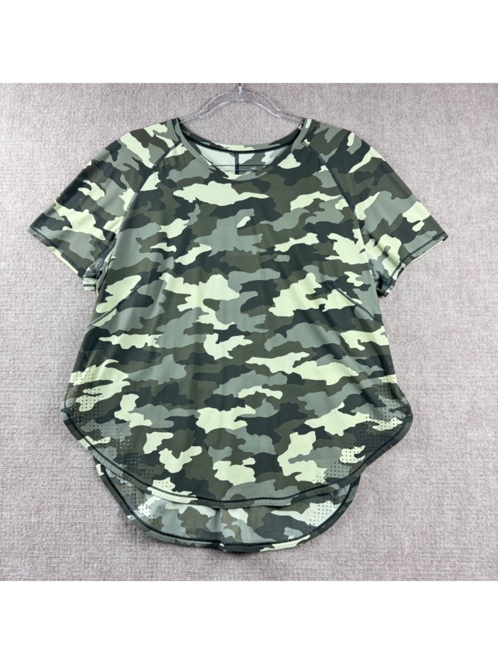 Lululemon UVP Run Short Sleeve Top Heritage 365 Camo Size 12 Running Gorpcore
